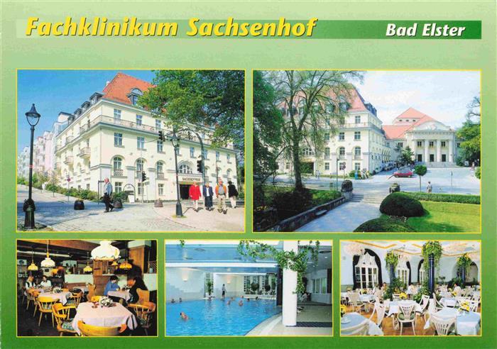 Bad Elster Vogtland Sachsen Fachklinikum Sachsenhof Gastraeume Hallenbad