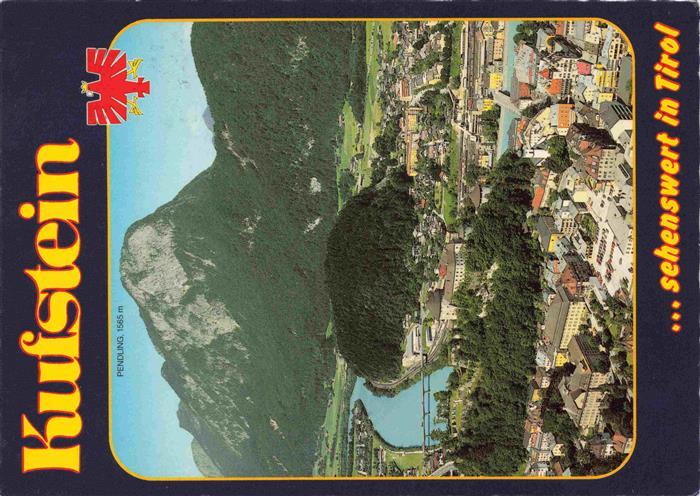 KUFSTEIN Tirol AT Historische Festung mit Heldenorgel und Pentling Fliegeraufnah