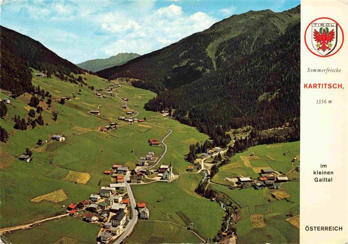 Kartitsch Osttirol AT im kleinen Gailtal Fliegeraufnahme
