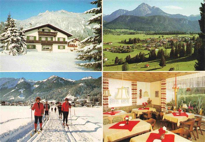 Waengle Pension Edelweiss Gastraum Panorama Langlaufloipe