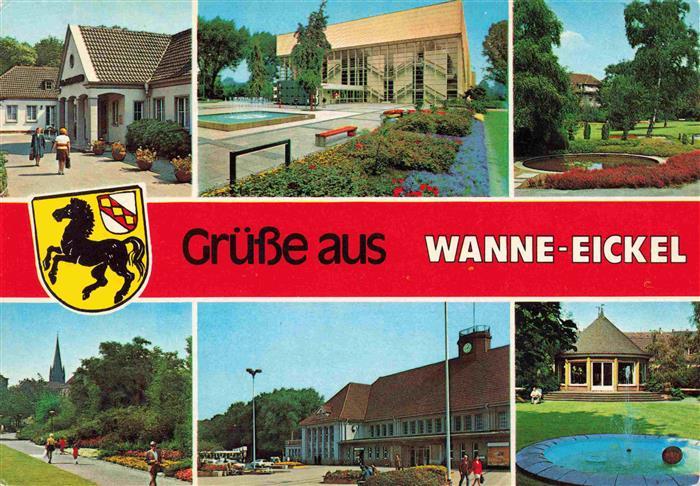 Wanne-Eickel HERNE Teilansichten Park Pavillon Kurhaus