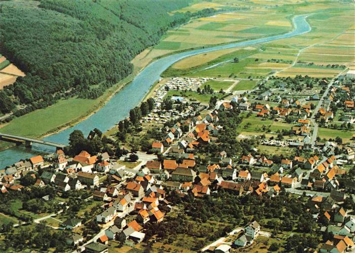 Gieselwerder Oberweser Fliegeraufnahme