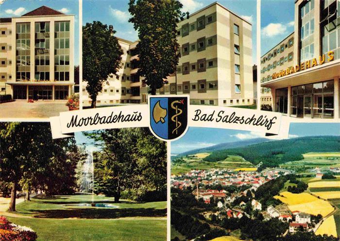 Bad Salzschlirf  Moorbadehaus Park Fliegeraufnahme