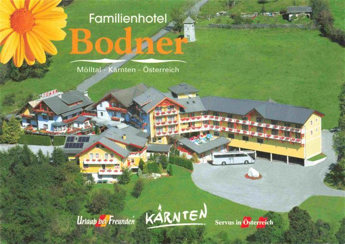 Obervellach Kaernten AT Familienhotel Bodner Fliegeraufnahme