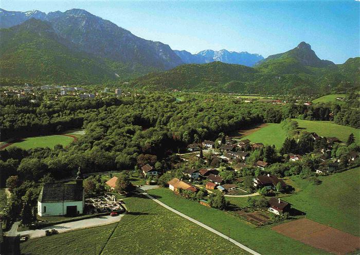 Nonn Bad Reichenhall Oberbayern Fliegeraufnahme mit Predigtstuhl Reiteralpe und