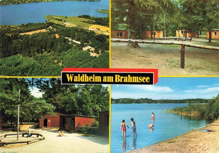Waldheim Brahmsee Ev Jugendheim Fliegeraufnahme Park Strandpartie
