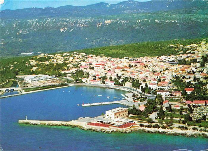 Novi Vinodolski Rijeka Croatia Fliegeraufnahme