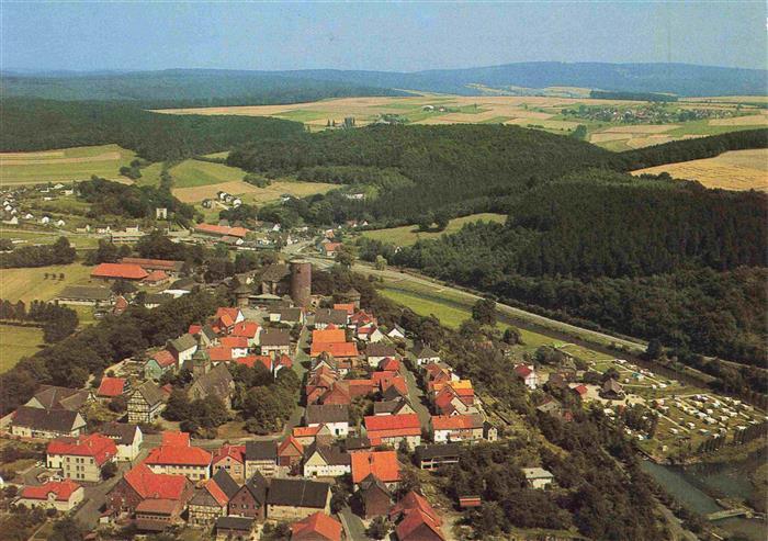 Trendelburg Diemel Deisel Hessen Fliegeraufnahme