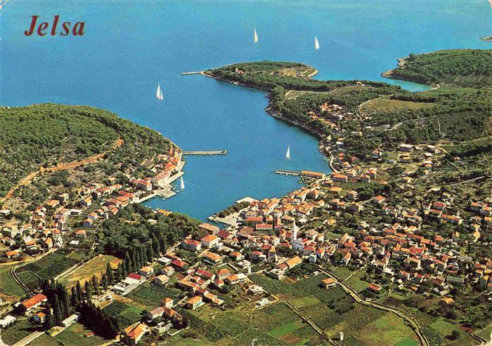 Jelsa Croatia Fliegeraufnahme