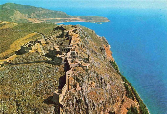 Nauplia Nauplion Nauplia-Assini Peloponisos Greece Burg Palamidi Fliegeraufnahme