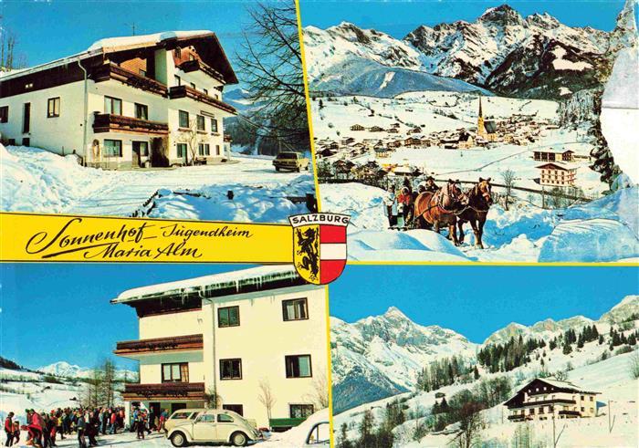 Maria Alm Steinernen Meer AT Jugenderholungsheim Sonnenhof Panorama Pferdeschlit