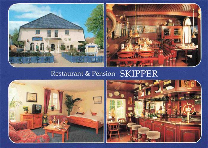 Zingst Ostseebad Restaurant Pension Skipper Gaststube Zimmer Bar