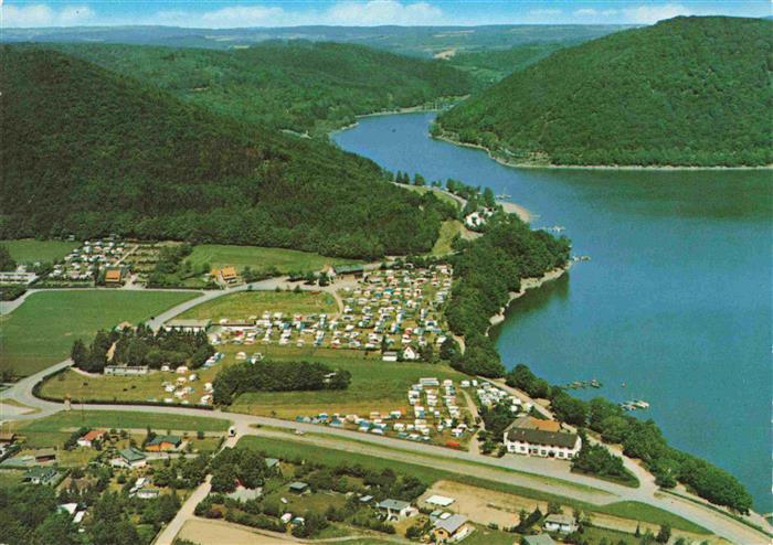 Scheid Halbinsel Hessen Fliegeraufnahme mit Edersee