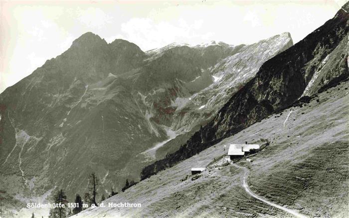 Soeldenhuette 1531m Tennengebirge Pinzgau-Pongau AT mit Hochthron