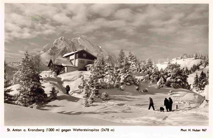 St Anton Kranzberg Garmisch-Partenkirchen Bayern mit Wettersteinspitze