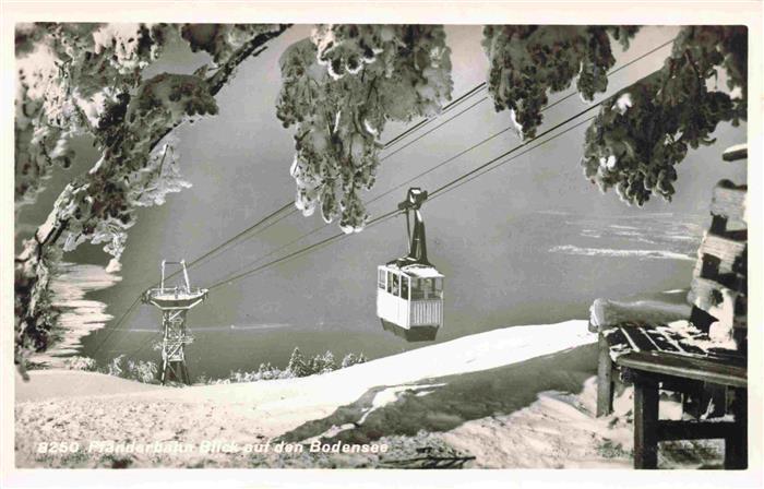 Bregenz Vorarlberg Bodensee Pfaenderbahn mit Bodensee