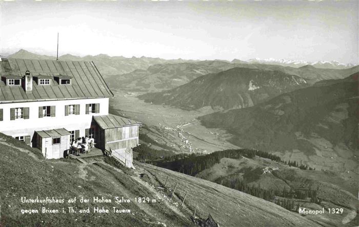 Brixen Thale Tirol AT Unterkunftshaus auf der Hohen Salve und Hohe Tauern