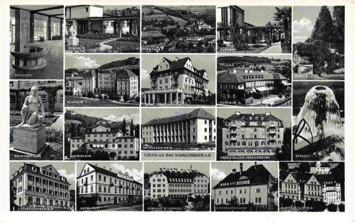 Bad Schallerbach Oberoesterreich AT Kurhaus Brunnen Teilansichten