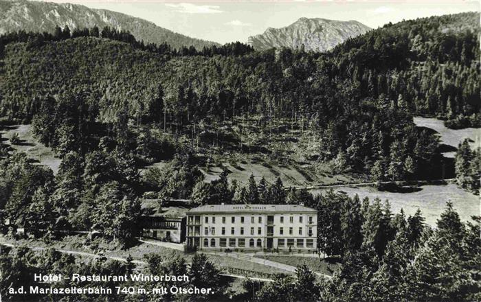 Mariazellerbahn St Poelten Niederoesterreich AT Hotel Restaurant Winterbach mit