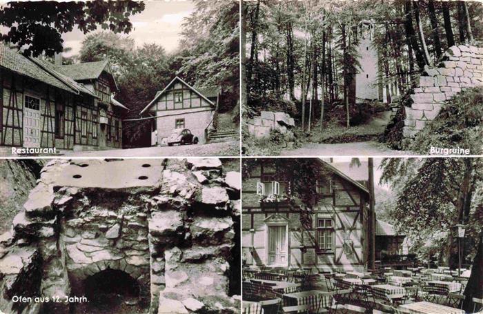 Lichtenberg Salzgitter Restaurant Burgberg Burgruine Ofen aus dem 12. Jhdt Freit