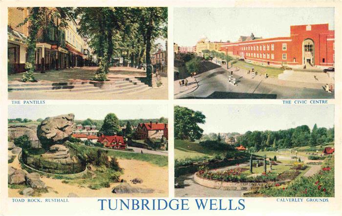Tunbridge Wells UK The Pantiles The Civic Centre Toad Rock Rusthall Cleverly Gr
