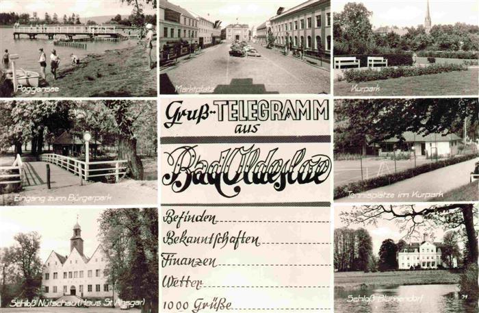 Bad Oldesloe Foggensee Marktplatz Kurpark Buergerpark Eingang Tennisplaetze Schl