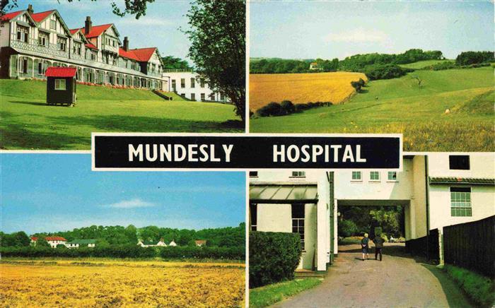 Mundesley-on-Sea UK Mundesly Hospital Panorama Durchgang