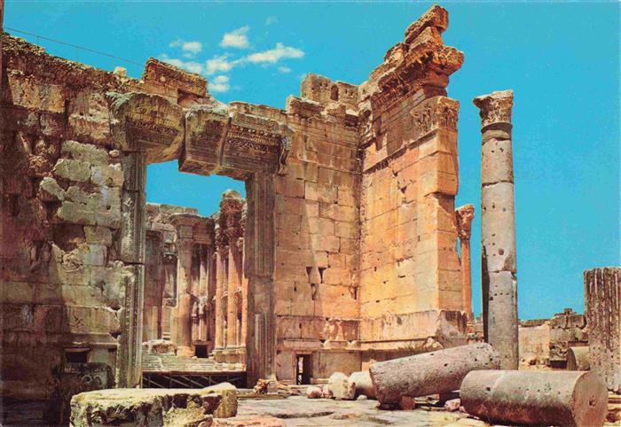 Baalbek Baalbeck Lebanon The Entrance of the Temple of Bacchus
