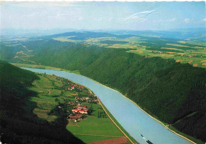Engelhartszell Donau Oberoesterreich AT Fliegeraufnahme