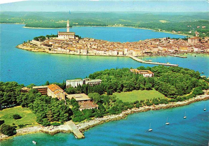 Rovinj Rovigno Istrien Croatia Fliegeraufnahme