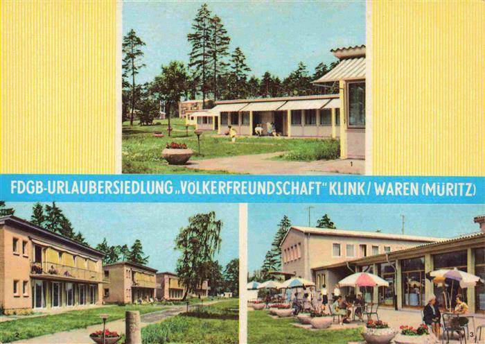Klink Waren FDGB Urlaubersiedlung Voelkerfreundschaft Bungalows Bettenhaeuser Te