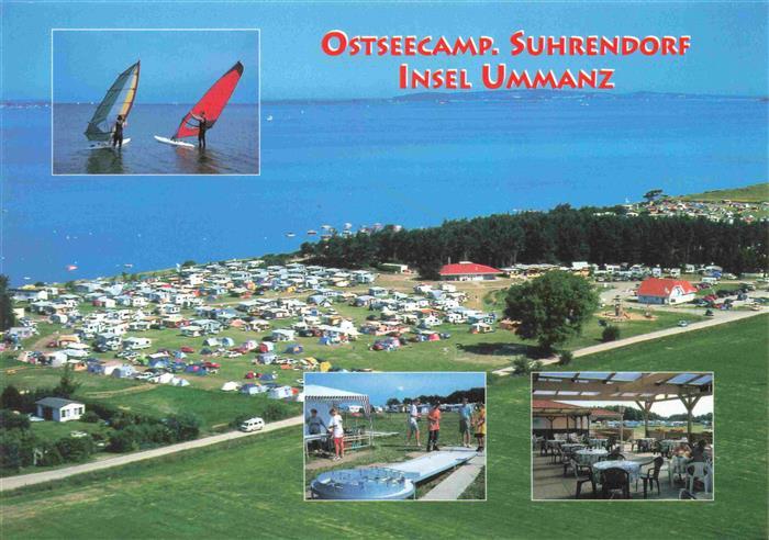 Suhrendorf Ostseecamp Insel Umman Fliegeraufnahme Surfer Minigolf Restaurant