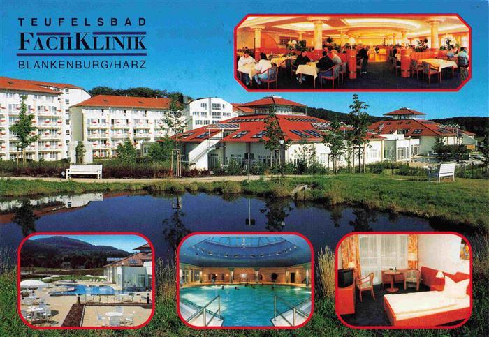 Blankenburg Harz Teufelsbad Fachklinik Speisesaal Hallenbad Appartement
