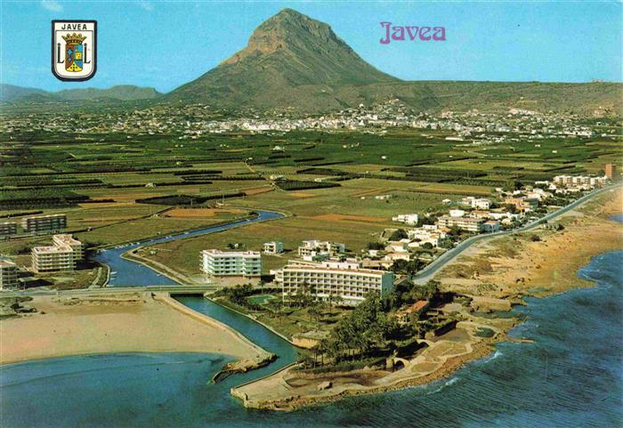 Javea Costa Blanca ES Arenal Beach Fliegeraufnahme