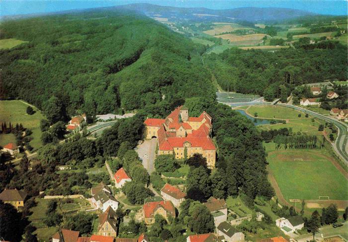 Bad Iburg Fliegeraufnahme mit Schloss
