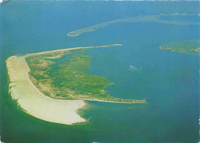 Amrum Insel Nebel Nordfriesland Fliegeraufnahme