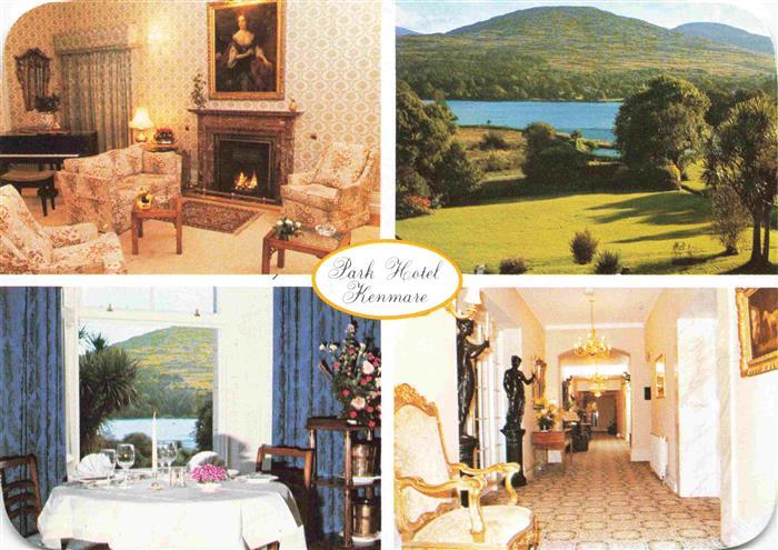 Kenmare Kerry Ireland Park Hotel Kenmare Kaminzimmer Gaststube Flur Panorama