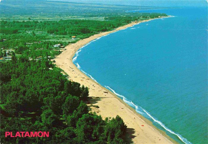 Platamon Platamonas Greece Panteleimon Fliegeraufnahme