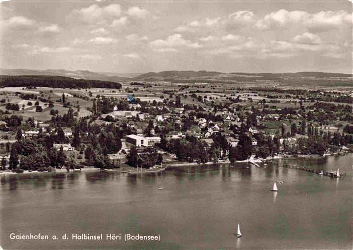Gaienhofen Bodensee BW Halbinsel Hoeri Fliegeraufnahme