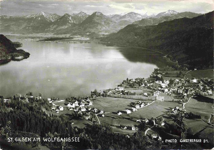 St Gilgen  Wolfgangsee AT Fliegeraufnahme