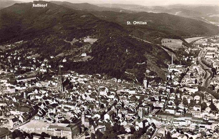 FREIBURG Breisgau BW Fliegeraufnahme mit Rosskopf und St Ottilien