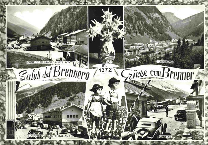 Brenner Brennero Suedtirol IT Confine Versante Austriaco Panorama Confine Versan