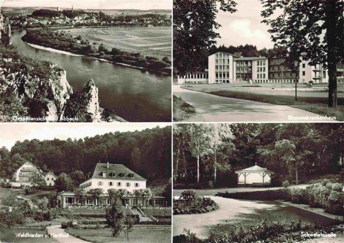 Bad Abbach Bayerisches Rotes Kreuz Kurverwaltung Panorama Rheumakrankenhaus Wald