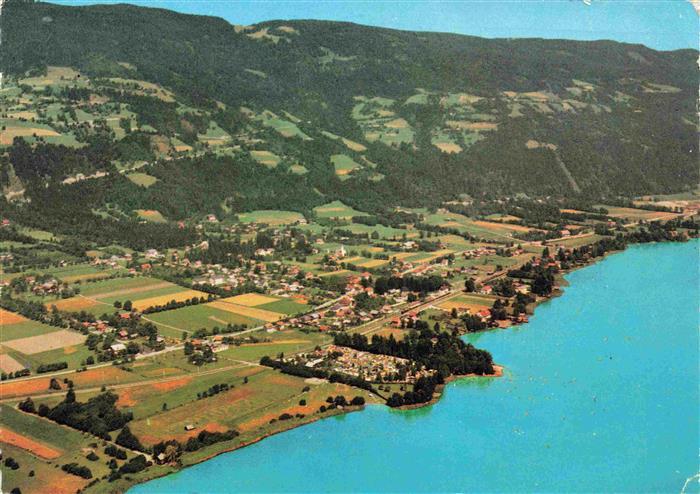 Bodensdorf Ossiacher See AT Fliegeraufnahme