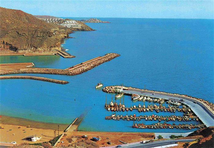 Las Palmas Gran Canaria ES Fliegeraufnahme mit Yachthafen