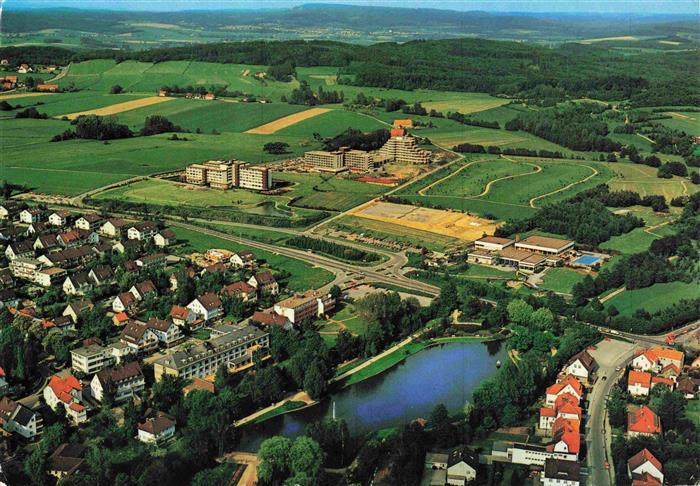 Horn-Bad Meinberg Kurparksee Bewegungszentrum Kliniken Fliegeraufnahme