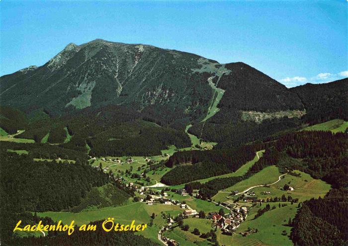 Lackenhof Gaming Niederoesterreich AT am oetscher Fliegeraufnahme