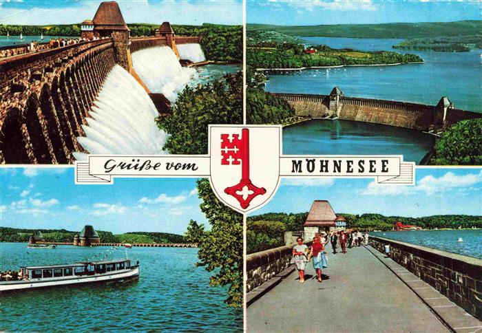 Moehnesee Talsperre Sperrmauer Panorama