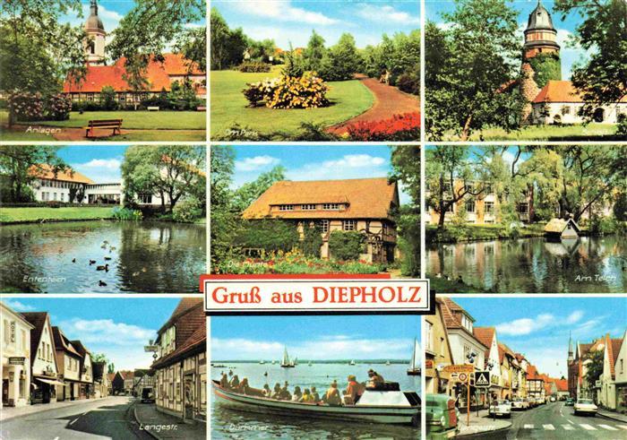 Diepholz Anlagen Ententeich Langestrasse Park Die Muente Duemmersee Schloss