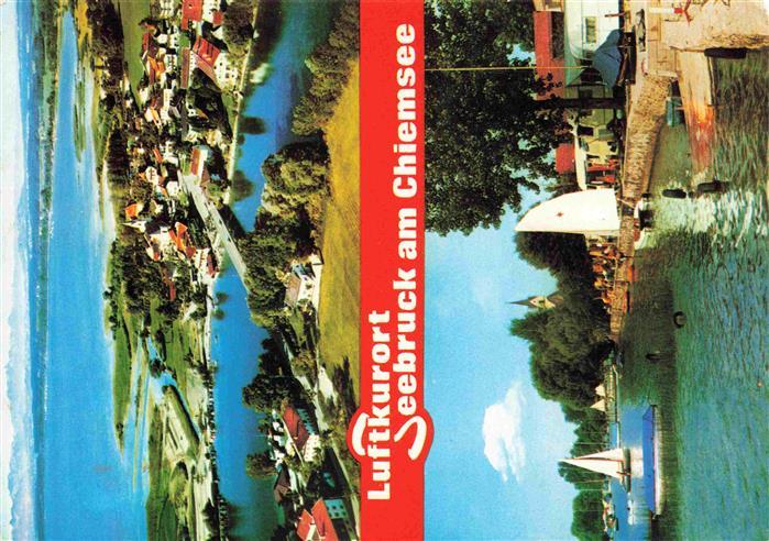 Seebruck Chiemsee Fliegeraufnahme Seepartie